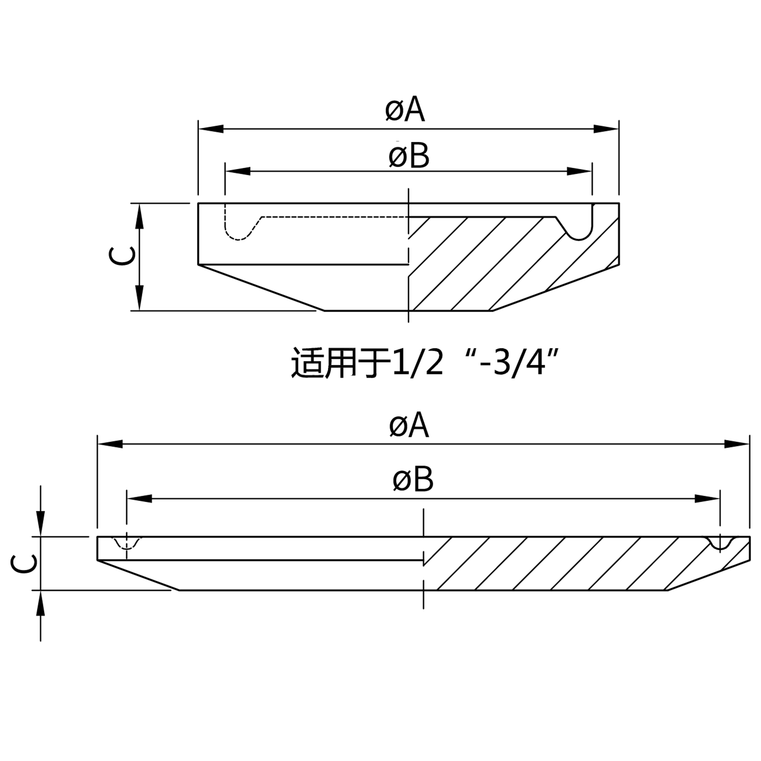 16 AMP Solid End Cap